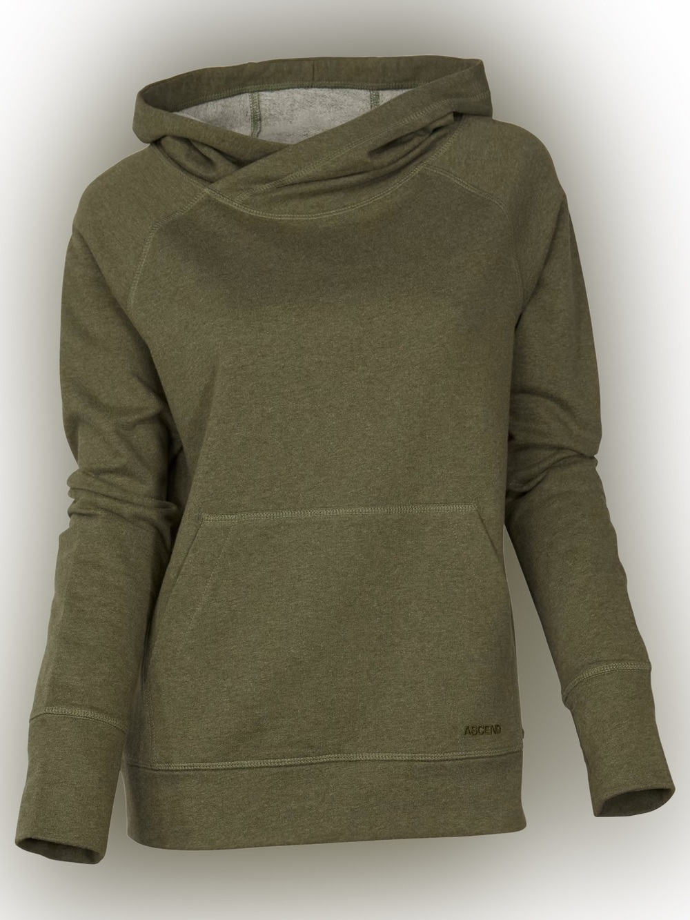 Ascend Olive Green Women's Hoodie Pullover